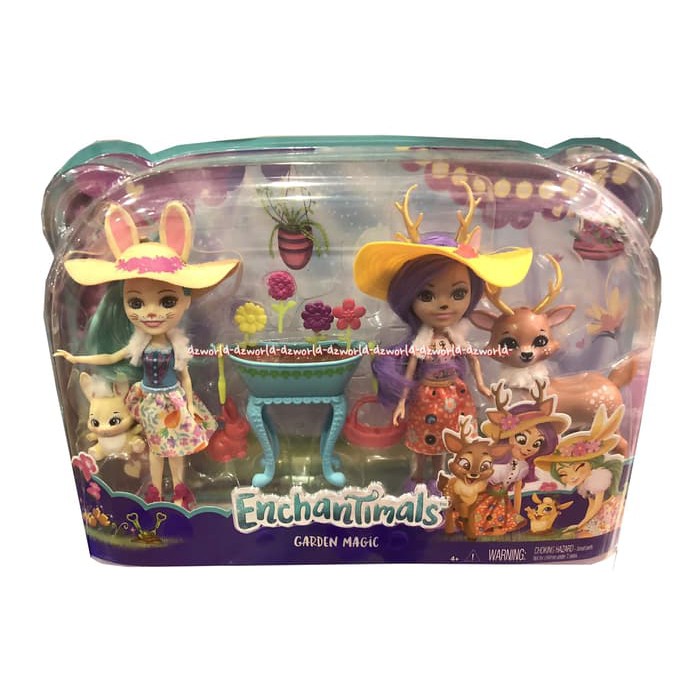 dzw3421 Enchantimals Garden Magic Doll Play Set Mainan Boneka Bertema Berkebun