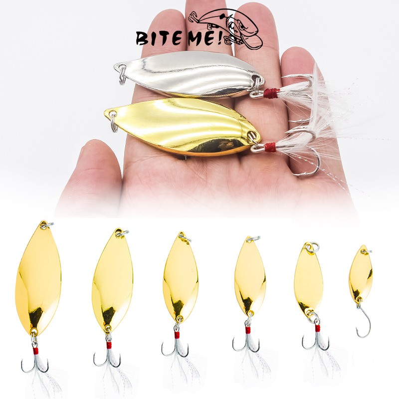 Kail Pancing Spoon Lure Alat Pancing Gold/Silver relix nusantara Micro Spoon Lure Umpan Ikan Umpan Pancing Umpan Pancing Buatan Spoon Lure sebarau Alat Pancing Murah 1 Pcs Umpan Mancing Umpan Mancing Metal