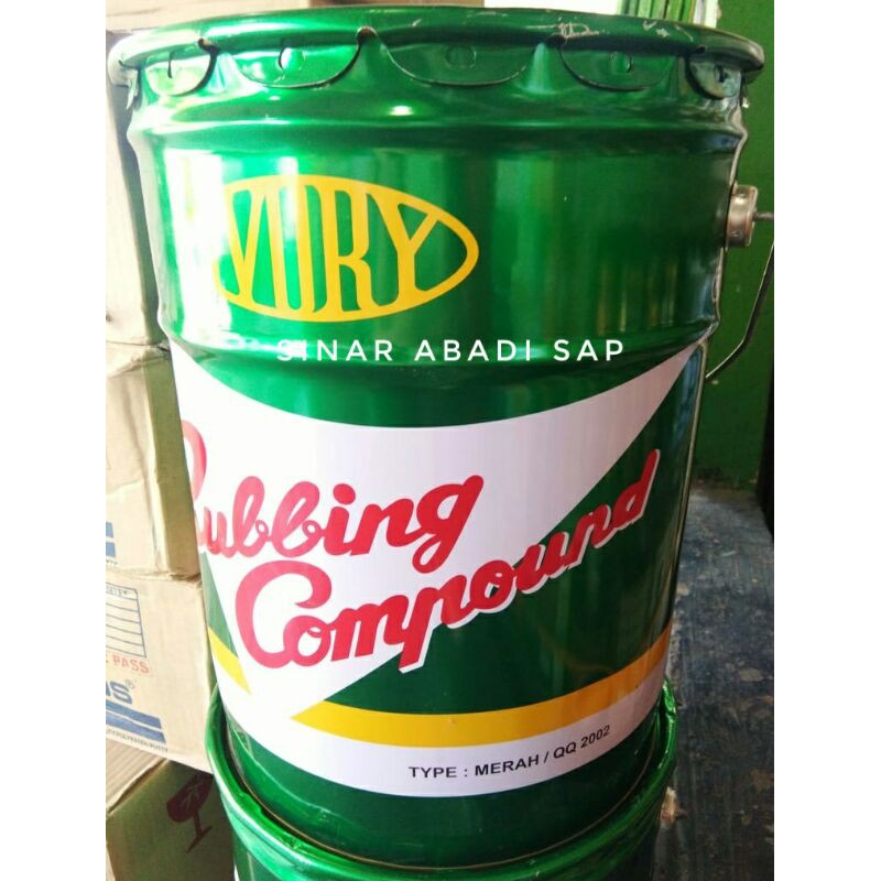 Kompon Merah / Rubbing Compound Red Pail - 25 Kg