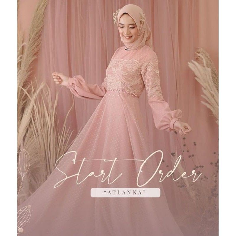 ATLANNA DRESS // GAUN PESTA - GAUN KONDANGAN - GAUN LAMARAN - GAUN MUSLIMAH - BAJU PESTA - BAJU ACARA - BAJU MUSLIMAH