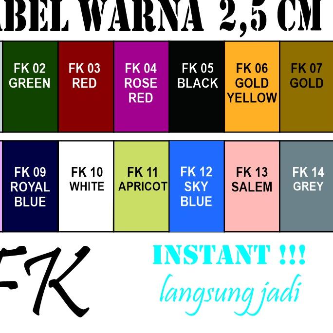 

Update Pita Custom Instant Printing 2,5 CM A" ,.