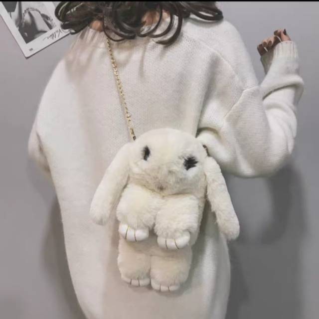 TAS BONEKA KOREA LUCU KELINCI