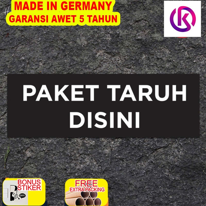 

Grosir Sign Paket Taruh Disini Sign Board Akrilik UV Print