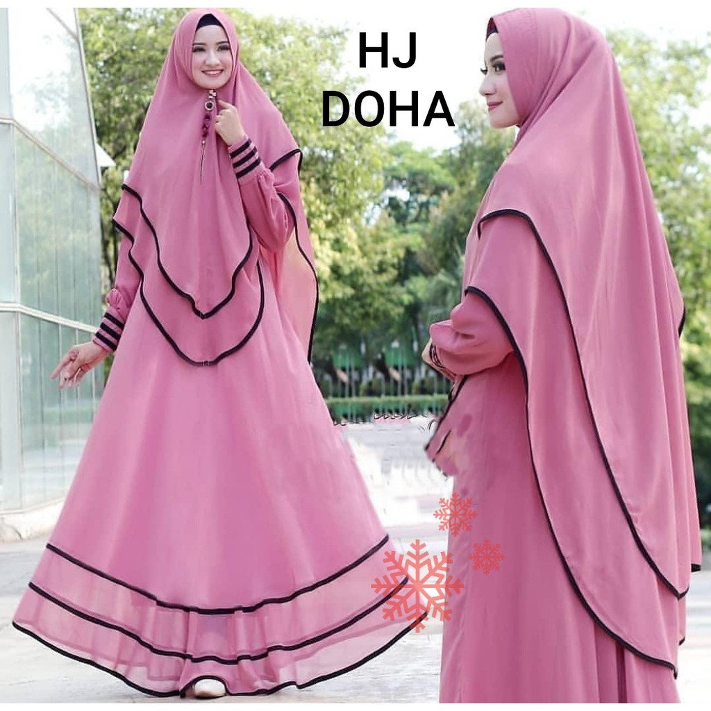 GAMIS SYAR I MUSLIM BUSUI DOHA / GAMIS MUSLIM BUSUI / GAMIS POLOS SYAR I / GAMIS MAXI TERBARU