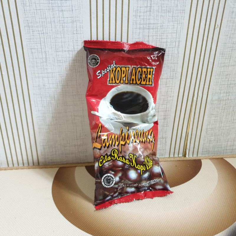 

Bubuk kopi lampineung Aceh Harum nikmat banget