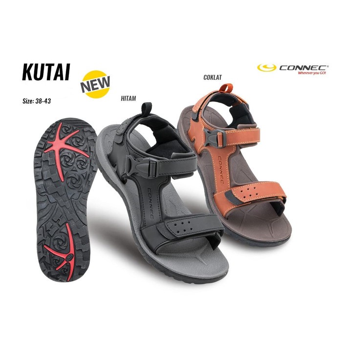 Sepatu Sendal Gunung Pria CONNEC KUTAI Sandal Fashion Cowok