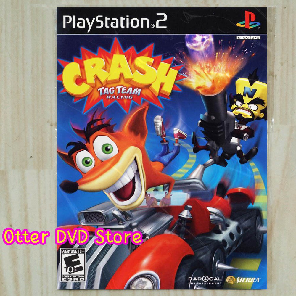 Kaset Game PS2 PS 2 Crash Tag Team Racing