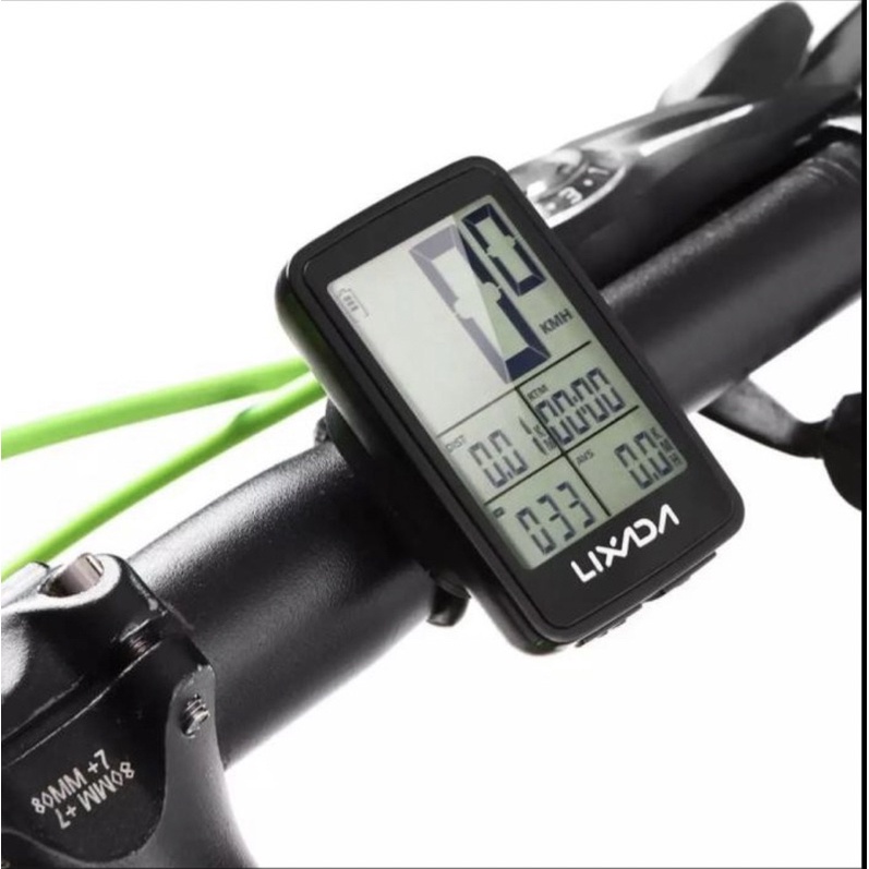 Speedometer Lixada Wireless Usb Rechargeable Barfly Include Baterai