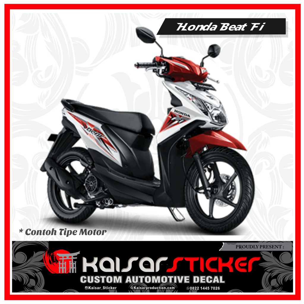 Decal Sticker Motor Honda Beat Fi Full Body Barcelona Shopee