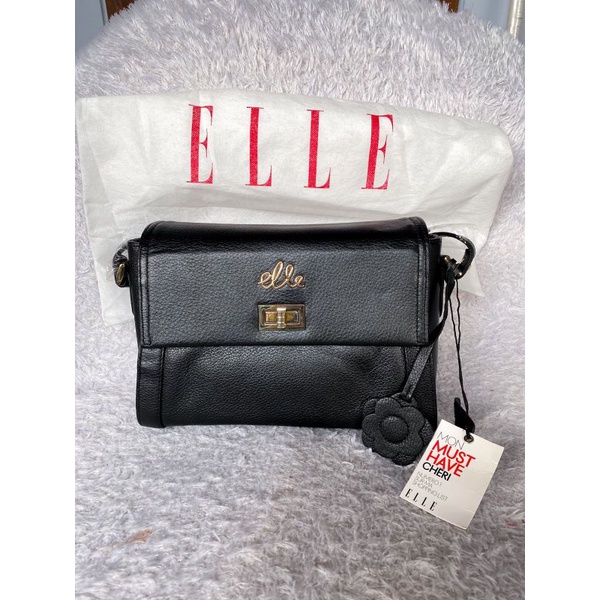 elle tas selempang kulit asli turquoise keep kk rizki