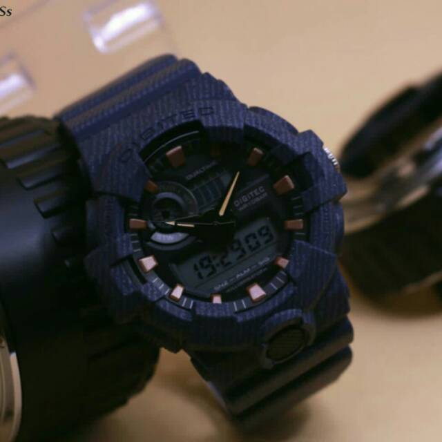 Jam tangan pria digitec original dualtime D004 + box