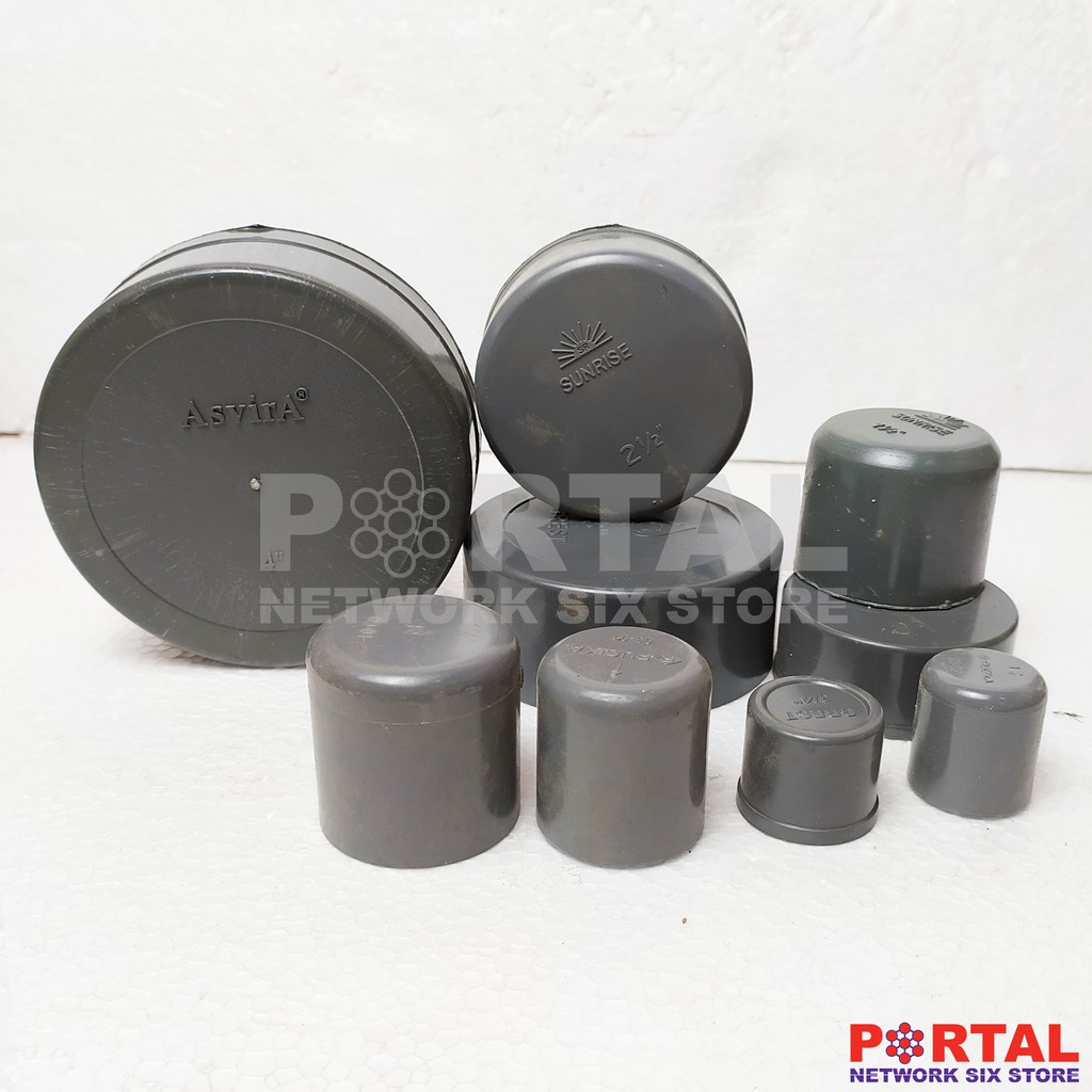 Dop Polos Pipa Pvc - Penutup Pipa Setengah s/d 4 Inch