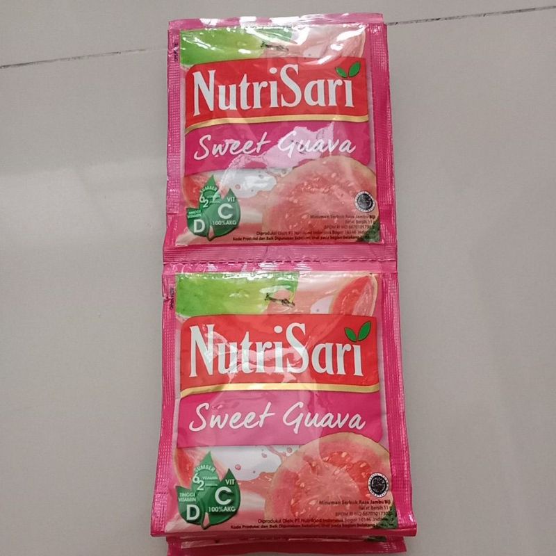 

Nutrisari sweet guava 1 renceng isi 10