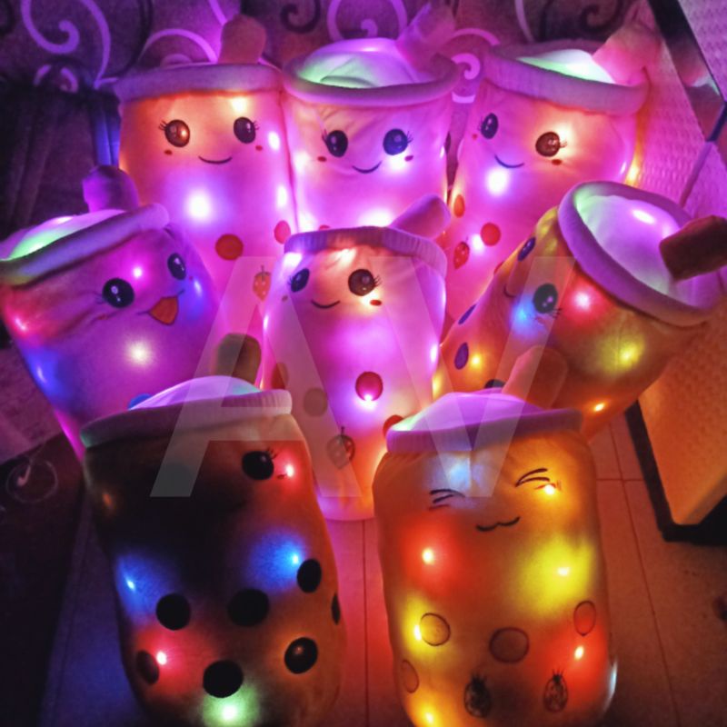 Boneka boba led segalon/boneka boba XL/boneka boba jumbo led/boneka boba led/Boneka boba rainbow/Bon