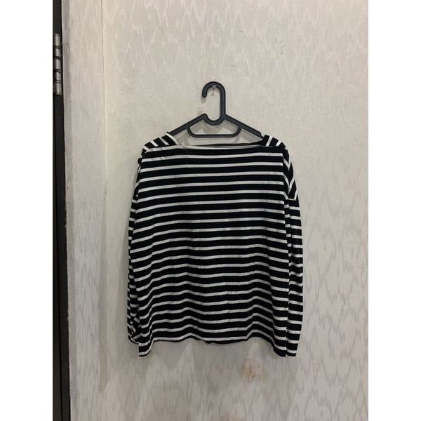 [PRELOVED] Zara - Oversized Striped T-Shirt