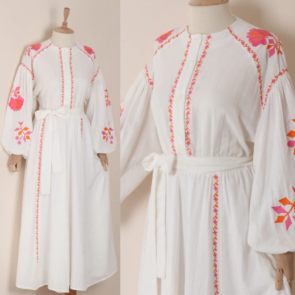 2 UKURAN L XL MAXY MAWARNI FASHION PAKAIAN BUSANA WANITA DRESS MAXI BATWING MR