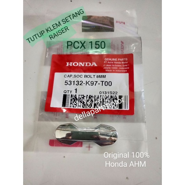 53132-K97-T00 TUTUP KLEM/TUTUP BAUT SETANG RAISER PCX 150 PCX 160 ORI HONDA