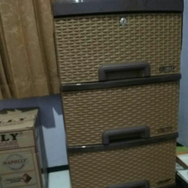 Lemari Plastik Napolly Rotan Susun 4