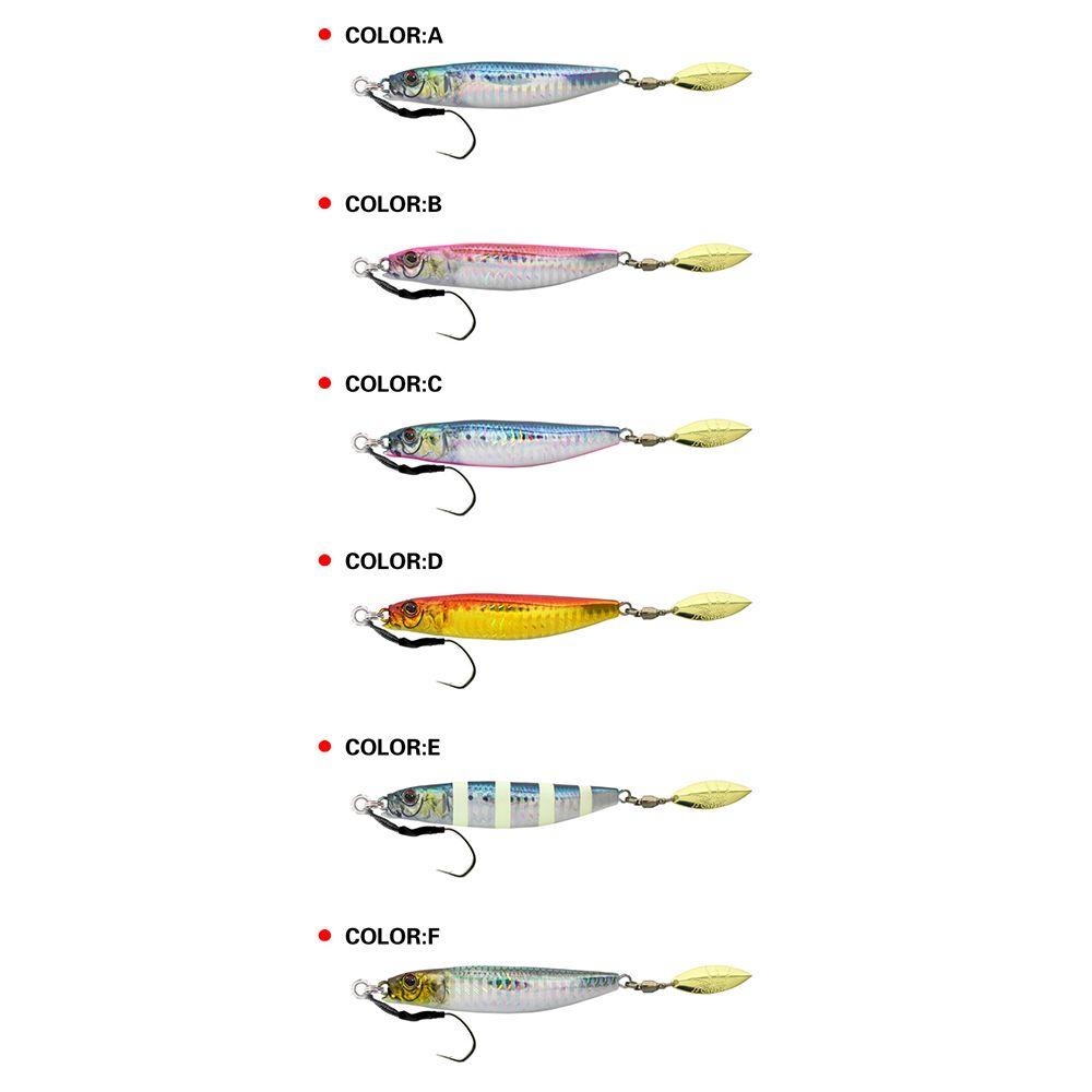 TOP Umpan Pancing Metal Bass Tenggelam Spinner Tackle Getar Putar Payet Treble Hook