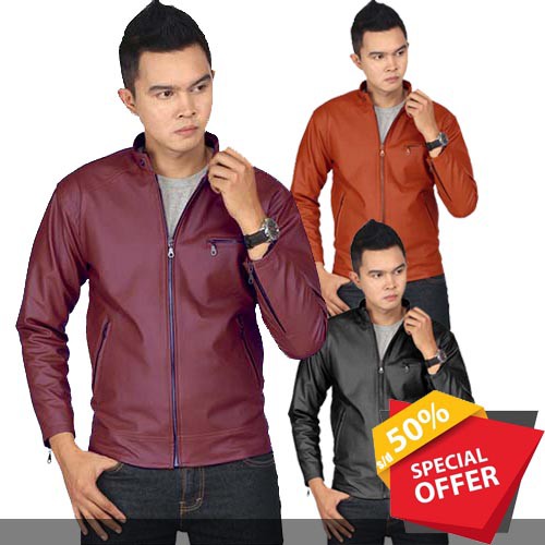 JAKET SEMI KULIT CASUAL&JAKET PRIA CASUAL&JAKET PRIA RESMI&JAKET KANTOR