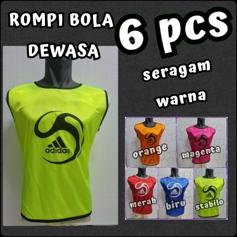 SET 6 PCS ROMPI LATIHAN SEPAKBOLA FUTSAL DEWASA ROMPI FUTSAL ROMPI SEPAKBOLA DEWASA