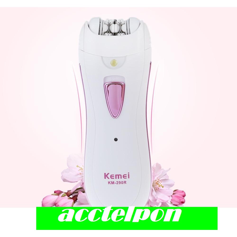 Kemei KM - 290R Lady Mini Rechargeable Washable Electric Hair Remover