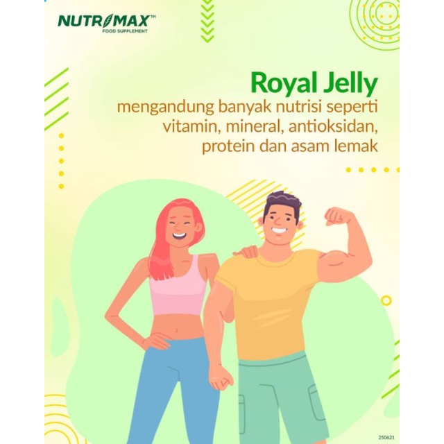 NUTRIMAX ROYAL JELLY JELY JELI VITAMIN DAYA TAHAN TUBUH ANTI STRESS AGING ENERGI STAMINA 30 KAPSUL