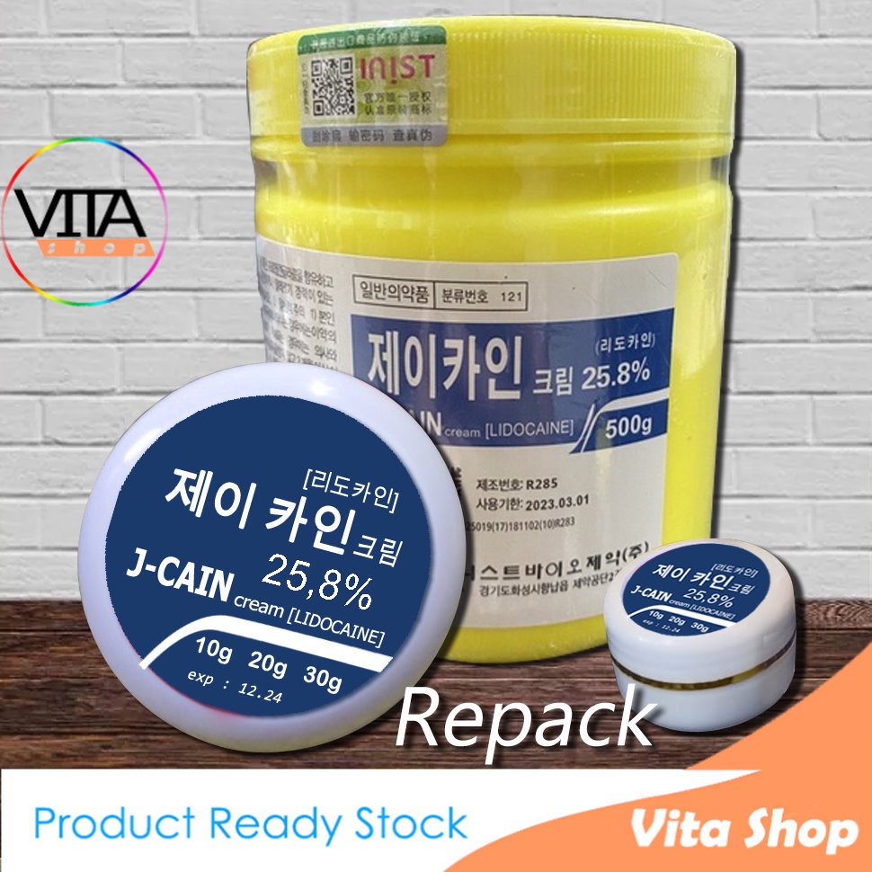 Anestesi Jcain 25,8% Original Korea J-Cain Biru Share in jar 10g dan 30g