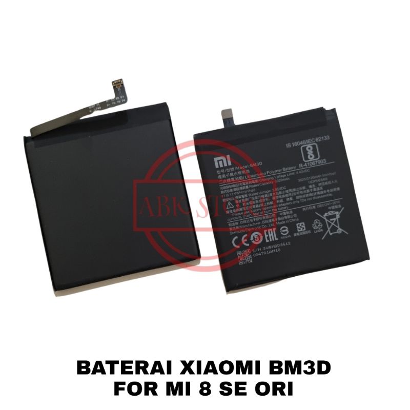 BATRE BATERAI BATTERY XIAOMI BM3D FOR MI 8 SE / MI8 SE ORI