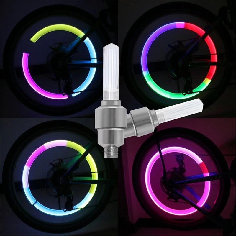 1 Pasang Lampu Neon Warna-Warni Untuk Velg Sepeda / Motor