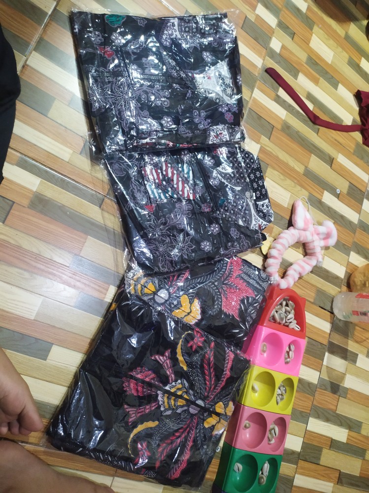 Ramabatik - (cod) Batik Couple Tunik Jelita Zipper Depan Terlaris M L Xl Xxl Jumbo