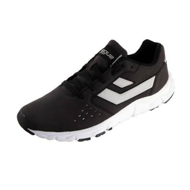 Sepatu League Hitam Ava Running Shoes Cowo Pria Sneakers Original
