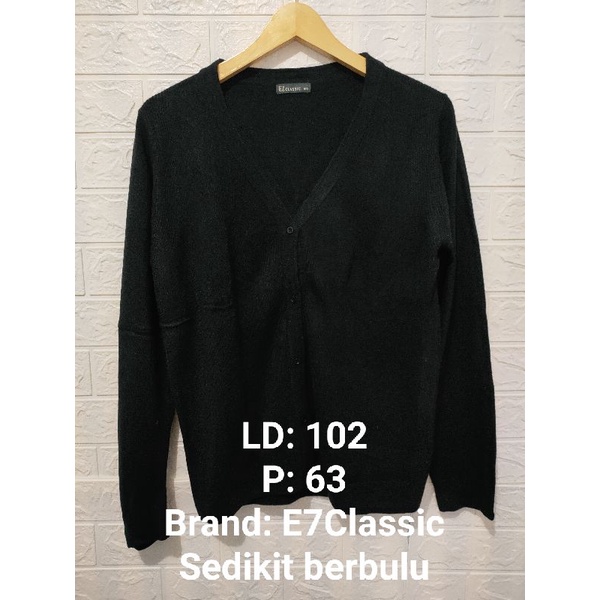 Cardigan Rajut Preloved/Thrift Shop dan Atasan Wanita (001)-3