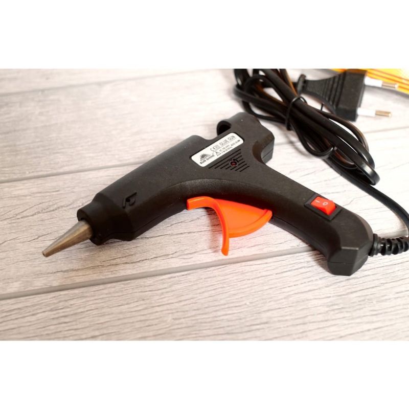 Medan Termurah FREE Lem bakar 20cm Hot melt glue gun/Glue gun Pistol Lem tembak bakar 20W