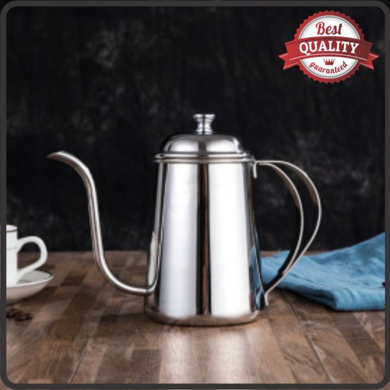 KETTLE GOOSENECK / TEKO LEHER ANGSA 650 ml UNIK ANTIK ARTISTIK