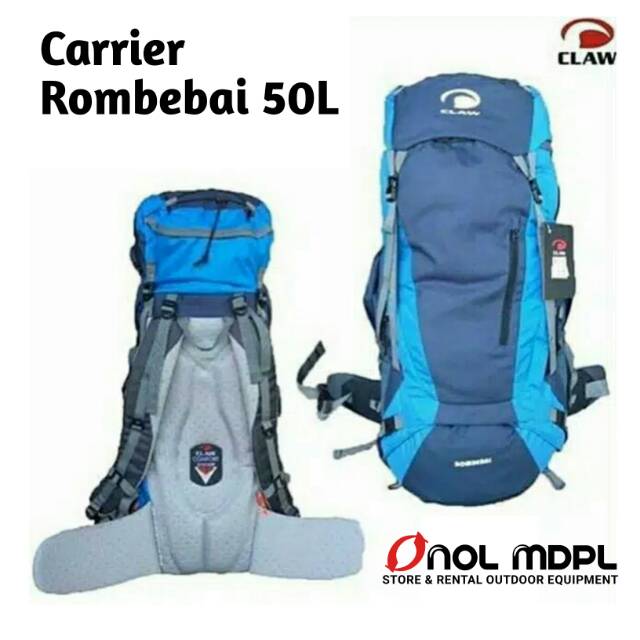 Tas Carrier Claw Rombebai 50 L Tas Outdoor Gunung