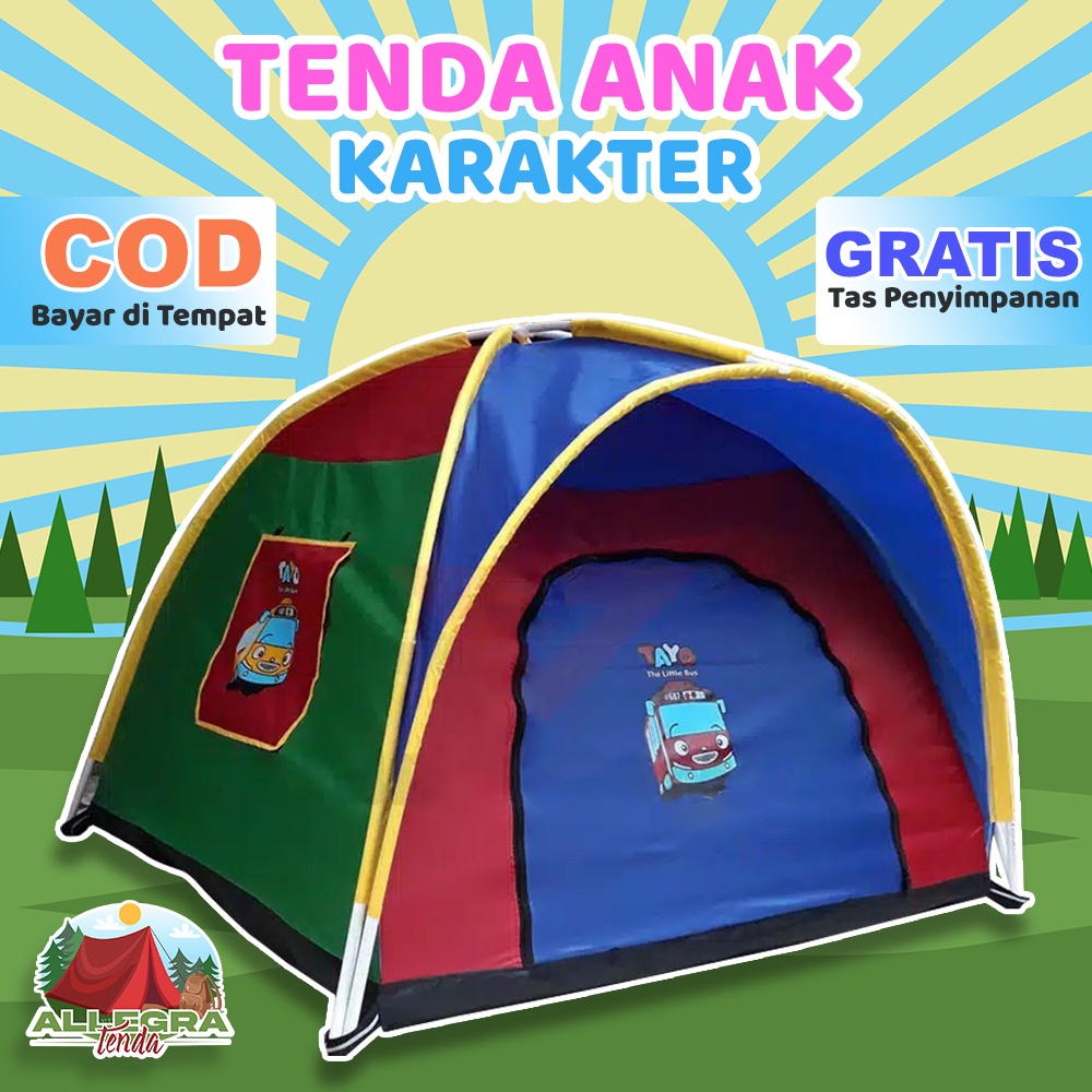 Tenda Anak Ukuran Besar 160 cm Tenda Mainan Anak Tenda Camping Tenda Anak Karakter Murah