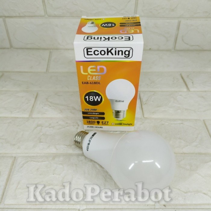 lampu led ecoking - lampu rumah - lampu kamar - lampu led - 18 watt MEGA STORE