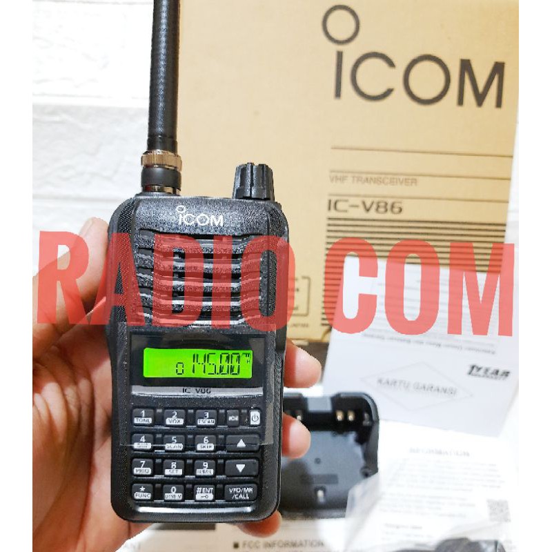 HT ICOM IC V86 VHF POWER 7WATT - HT POWER 7 WATT ICOM IC V86 ORI RESMI ICOM IC-V86 VHF