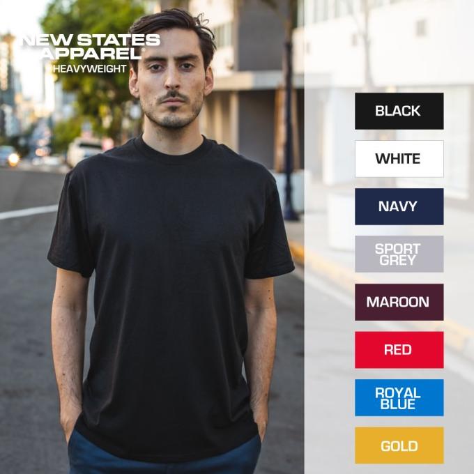 Kaos Polos New States Apparel 5400 Heavy Cotton T-Shirt