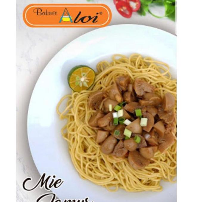 

[KODE D8420] Bakmie Aloi Frozen Ayam / Cincang / Babi Rica / Cha Siu / Special / Komplit