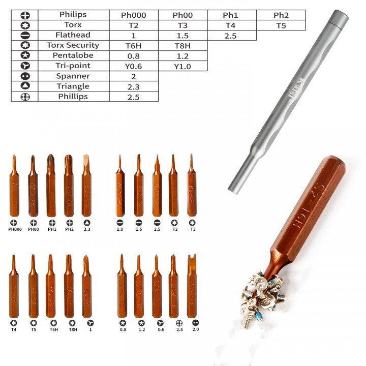 KAISI K-3022B - Precision Screwdrivers Magnetic Bits Repair Tool Kit