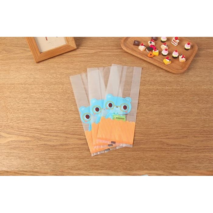 

CVCV101 Plastik Fancy Cookies - Kue - Permen Doff Blue Bear 8x4.5x22