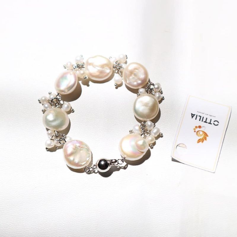 Gelang Mutiara Air Tawar Keshi