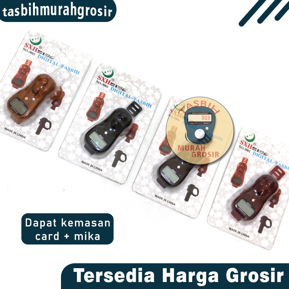 TASBIH DIGITAL GULIR KAYU MODEL TERKINI