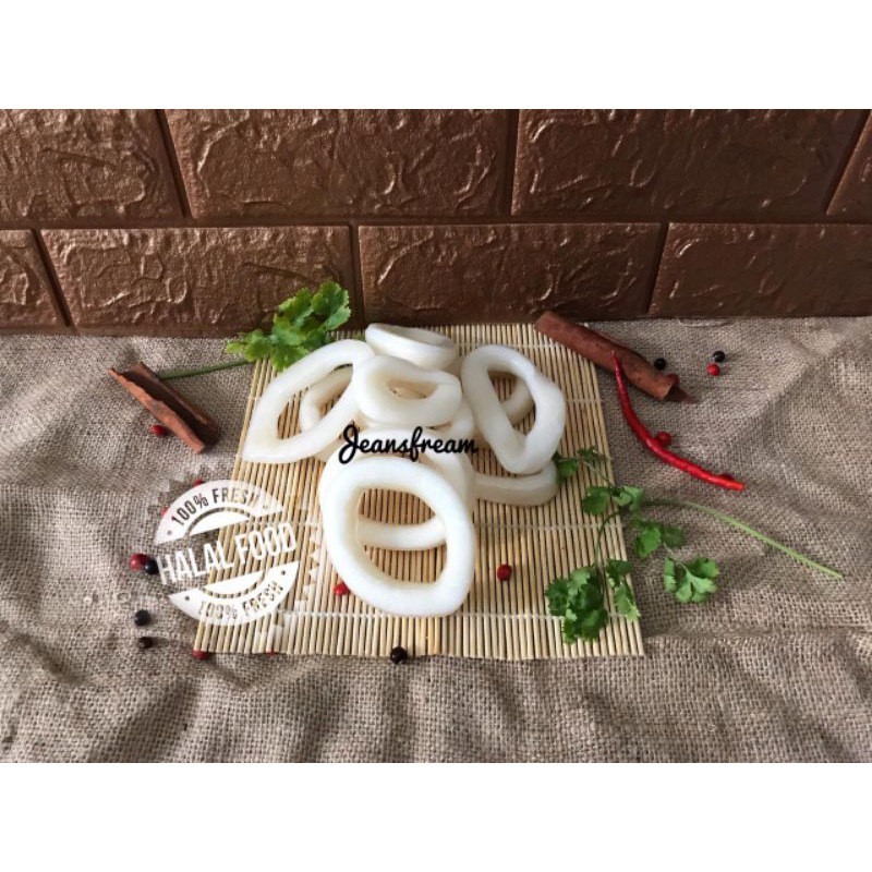 

Cumi Ring Impor Beku/ Calamary/ Calamari Murah 1kg