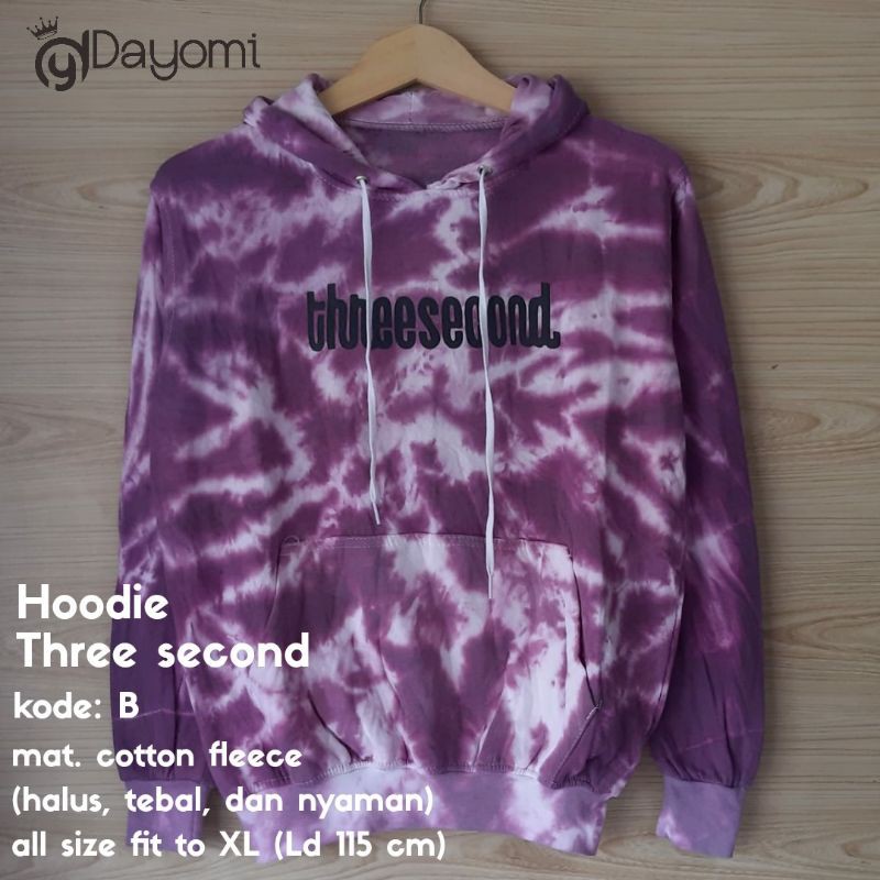 HOODIE TIE DYE THREE SECOND