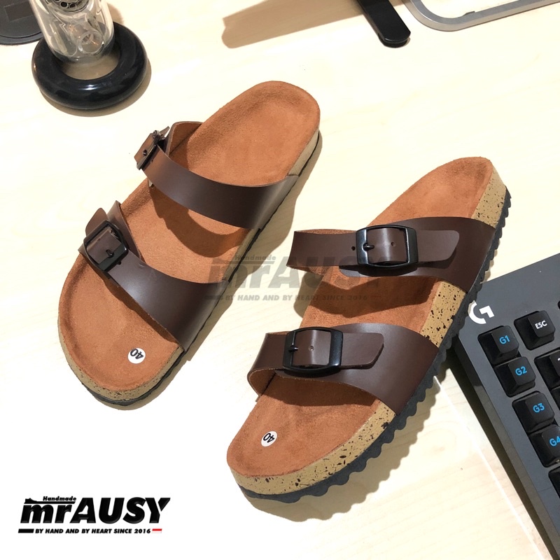 Sandal Selop Wanita / Cewek Casual Ringan Strap 2 Gesper 2 Pisah