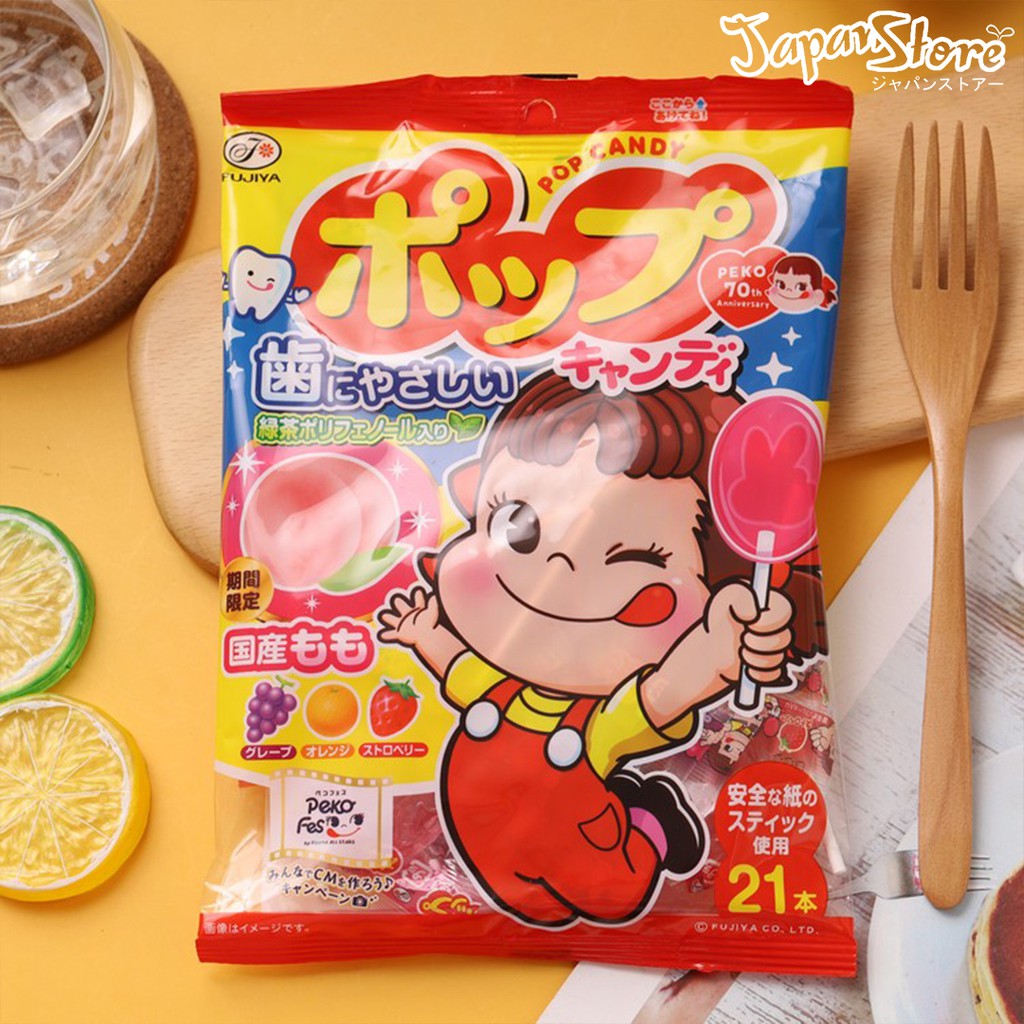 

Fujiya Pop Candy [8 Batang] [Grape & Orange Flavor]