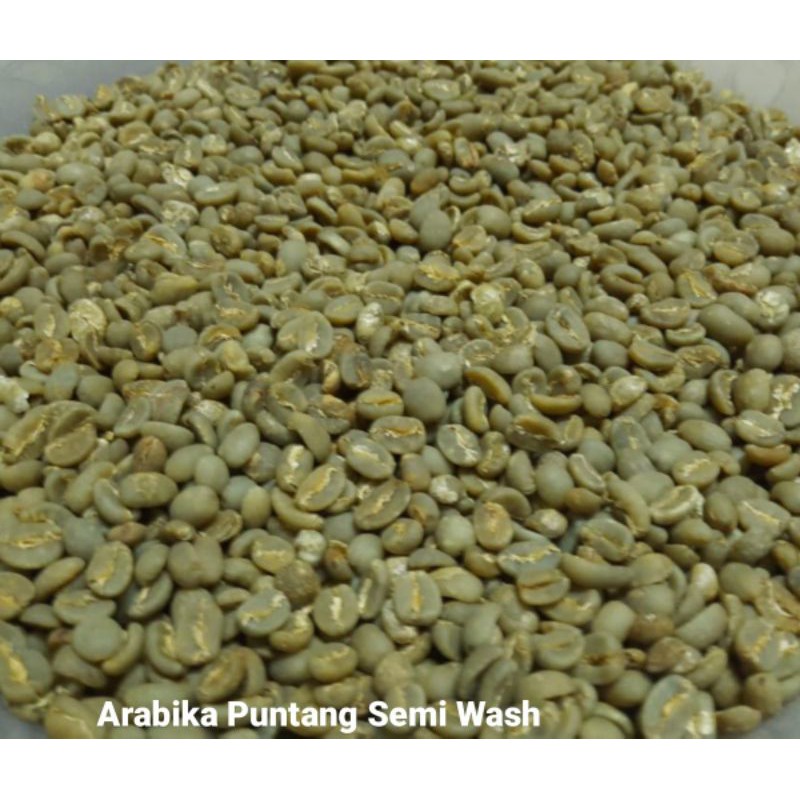 

Kopi Biji/Green Bean Arabika Puntang semi wash 1Kg